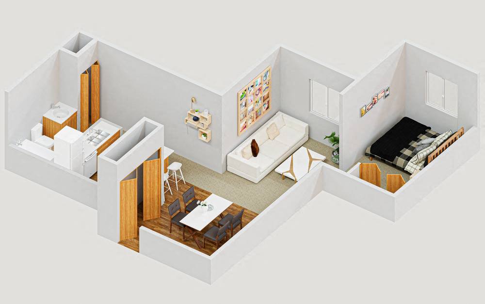 Riverside Apartments: Waterfront Living - Riverside Studio Off-Grid Apartment